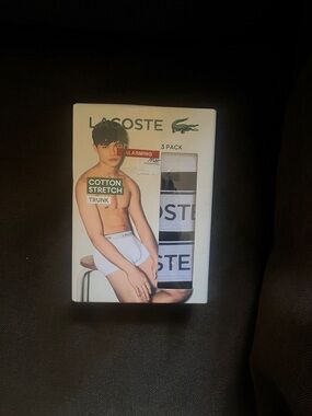 Lacoste cotton stretch trunk 3pack
